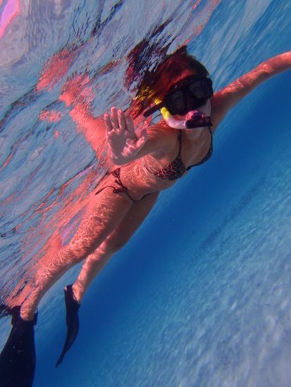 Michi beim Schnorcheln