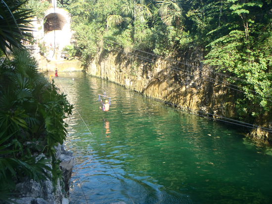 Alex bei der letzten Line...kurz vorm Wassergang 