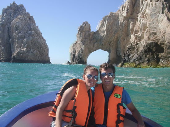 El Arco bei Flut und natuerlich wir