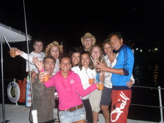 Die lustige Truppe aus Kanada und wir