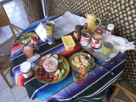 Das Fruehstueck im Coyote Village - eine neue Definition von "Mega-Lecker"