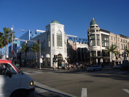 Mit Blick auf den Rodeo Drive