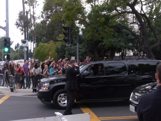 Gekreische und Hysterie bei den Fans...wir waren sehr verwundert, dass es nur so wenige Fans waren...naja, bei sovielen Stars, die man jeden Tag als L.A.er sieht, kann einem schon langweilig werden 