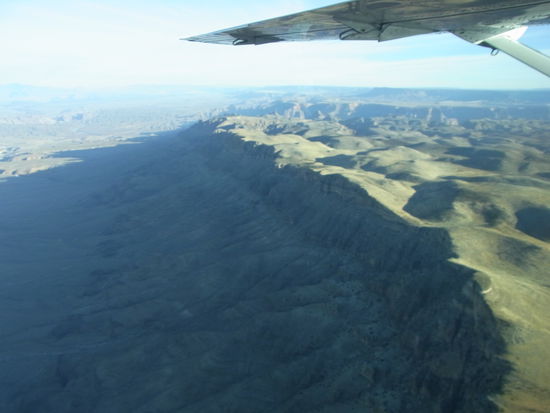 Erster Blick auf den Canyon in der Ferne..wow...einfach sensationell...