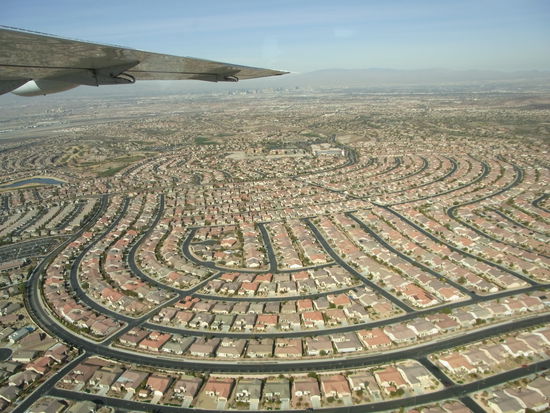 Wieder auf dem Rückflug blickten wir auf "designte" Städte