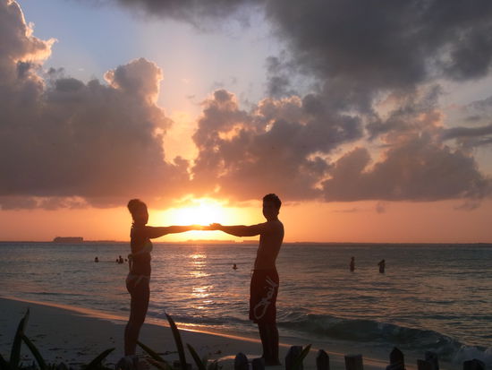 Sonnenuntergang am Playa Norte