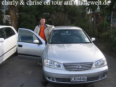 Unser neues Auto. Ein Nissan Pulsar LX. Was auch immer der kann und ist...