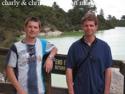 Daniel und Chrise im Waiotapu Park