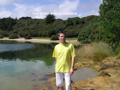 Daniel bei den Kai-Iwi Lakes