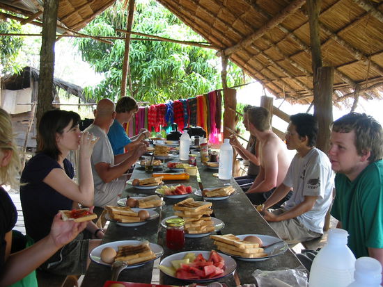 fruehstueck im ersten buschcamp