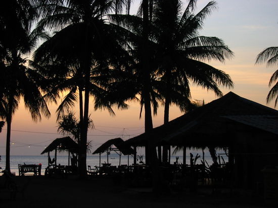 der blick aus unserem huettchen