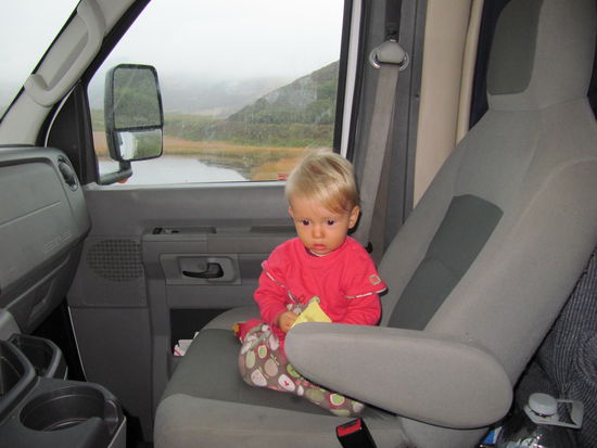 Der bequeme Beifahrersitz - auch als Spielplatz verwendbar