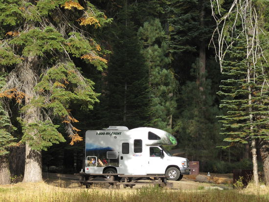 Einer der wunderschönen Stellplätze im Nationalpark