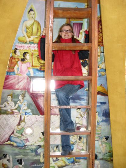 in der Kuppel des Bergtempels - mal ein voellig anderer Tempel