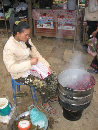 undefinierbare Essobjekte (mit roter Schale, innen gelblich-weiss, schmecken wie suesse Kartoffel)