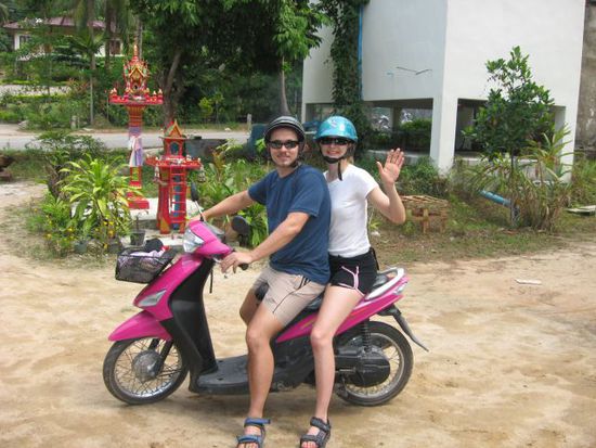 Unser poppiges Yamaha-Automatik-Gefährt