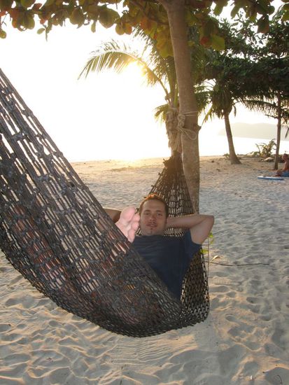 entspannt in der Hängematte