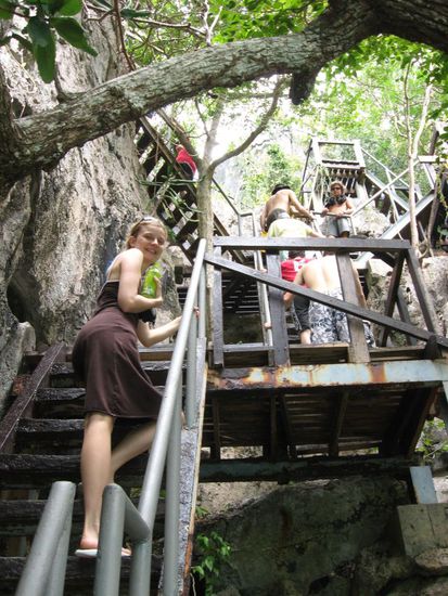 und hoch ging's zum Aussichtspunkt