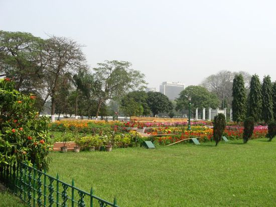 Blumengarten beim Victoria Memorial
