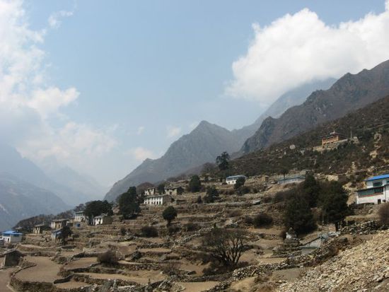 das Sherpa-Dorf Phortse