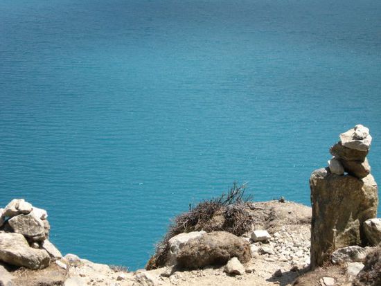 Sieht fast aus wie am Meer, oder? Ist aber geringfuegig kaelter.
