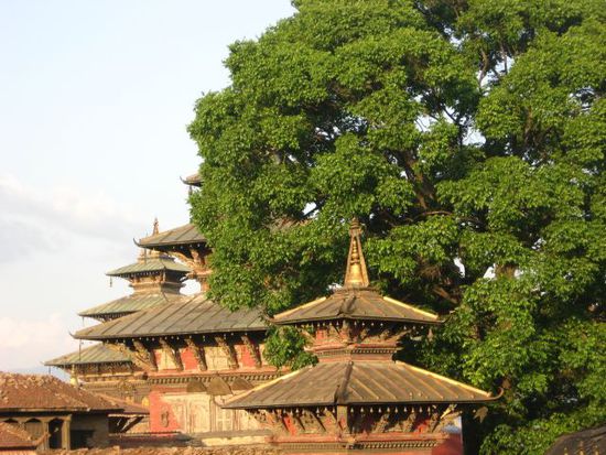 beeindruckende Tempelgebaeude am Durbar Square