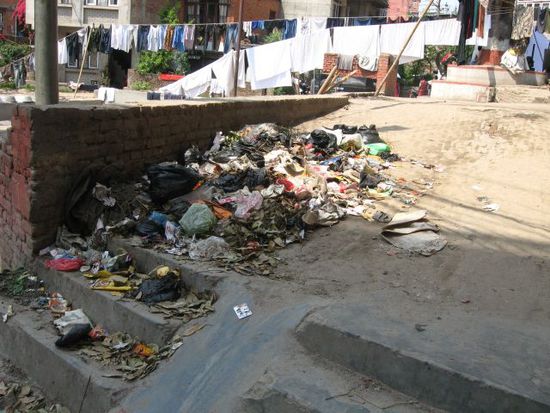 Muellentsorgung auch in Kathmandu nicht perfekt