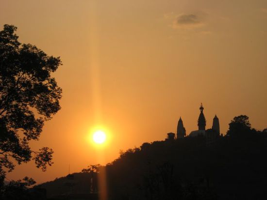 Sunset am Swayambhunath-Tempel