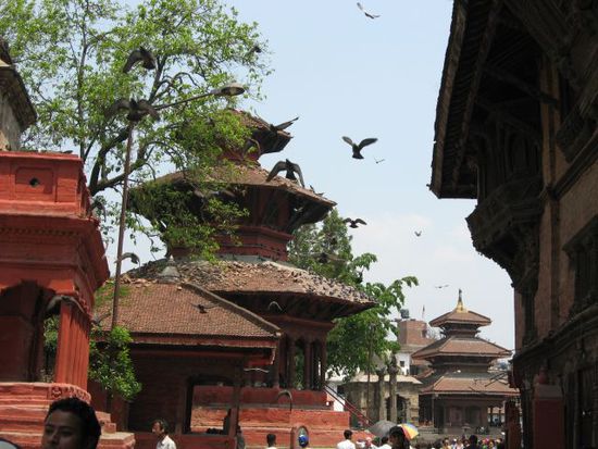 in der gemuetlichen Altstadt am Durbar Square