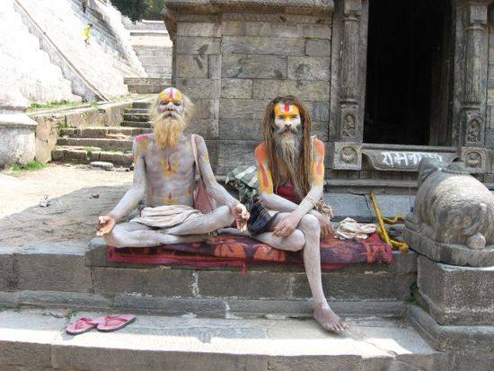 zwei echte Sadhus