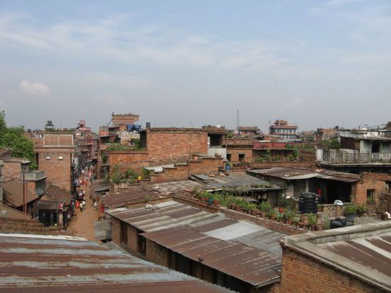 Dachterrassen in Bhaktapur