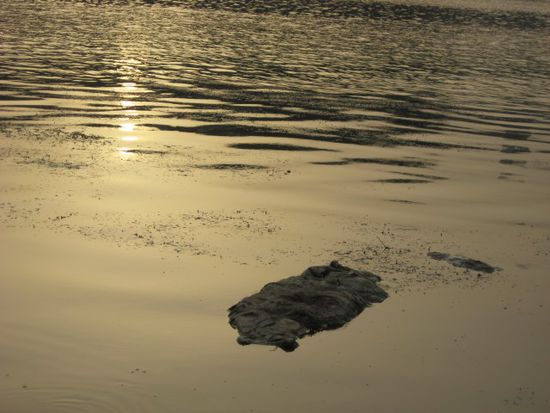 Wasserleiche am anderen Ufer des Ganges