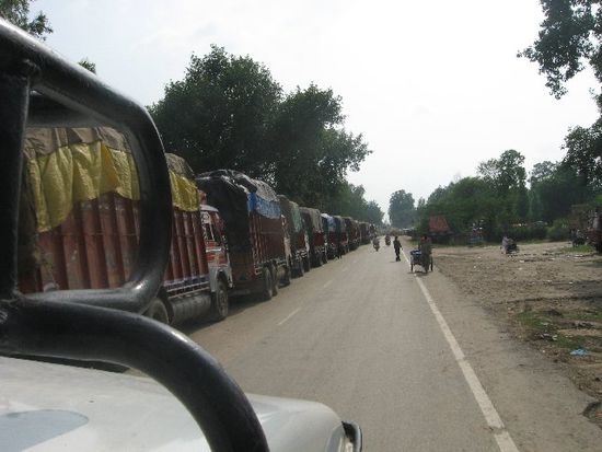 auf dem Weg nach Wagah zur Grenze zwischen Indien und Pakistan