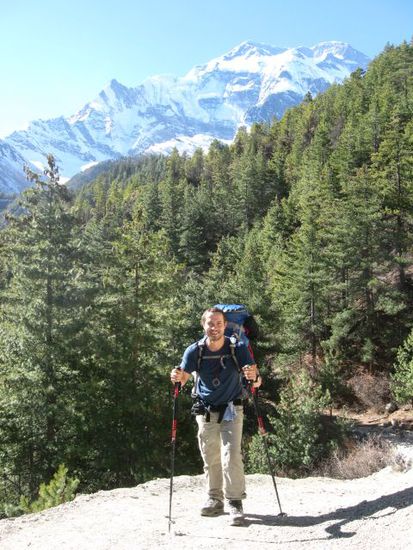 meine Wenigkeit vor Annapurna II