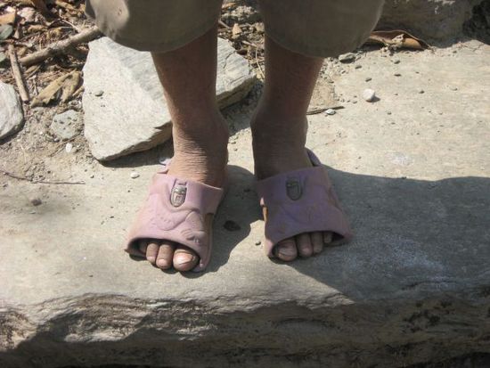Schuhe abgelaufen - im wahrsten Sinne des Wortes
