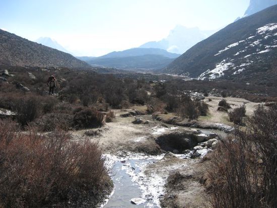 das Tal Richtung Island Peak
