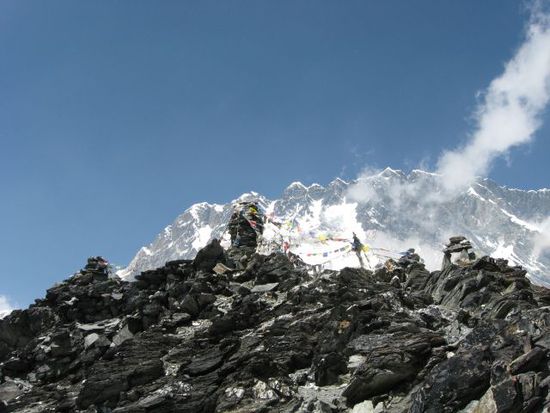 rechter Aussichtspunkt am Chukhung Ri (ca. 5550m)