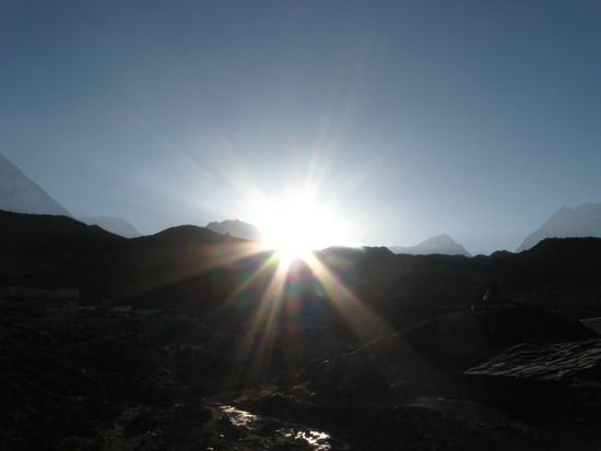 Sonnenaufgang in Chukhung