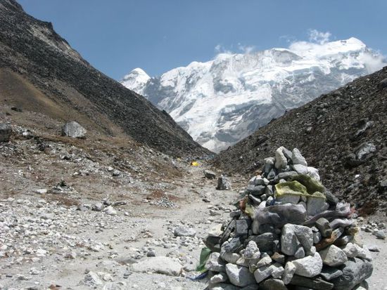 Ankunft im Island Peak Base Camp