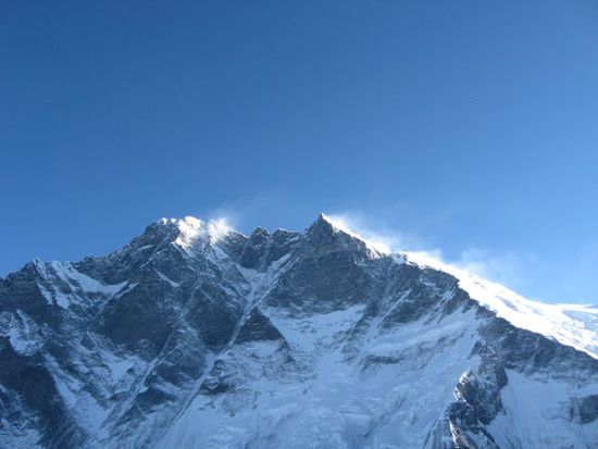 Blick vom Gipfel auf Lhotse (8516m)