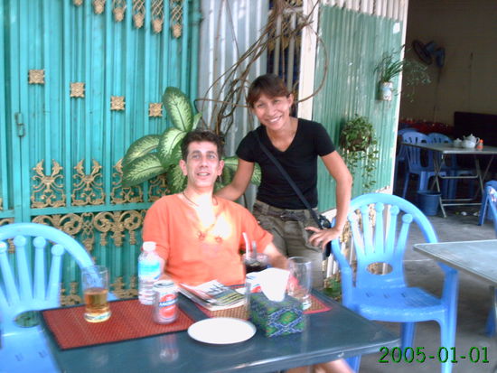 Der Italiener bei einer Pause im Cafe  " Tik "