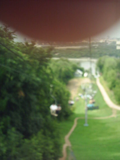 Die Seilbahn nach unten