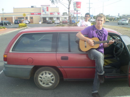 Das sind die beiden Quebecer: Vorne Max, hinten Alex