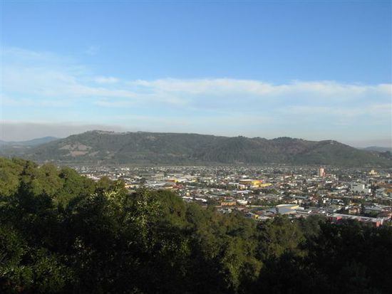 Aussicht auf Temuco vom Cerro Ñielol.
