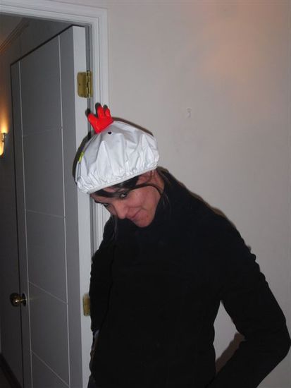 Andrea mit sexy Badehaube