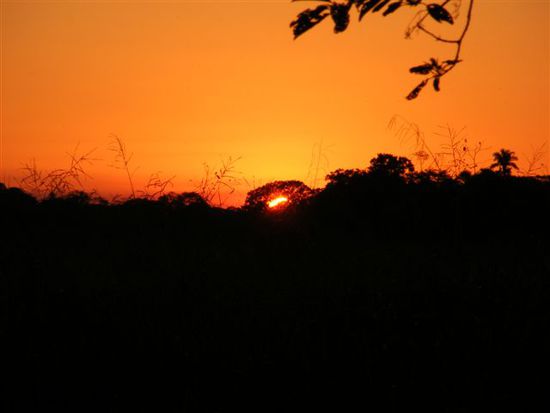 Sonnenuntergang in der Pampa
