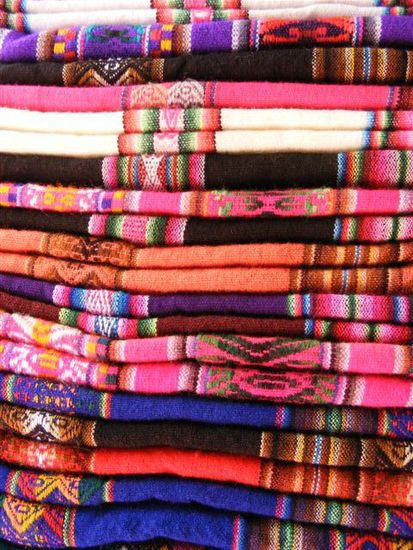 Bunte Stoffe