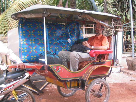 Adieu Cambodia - per TucTuc zum Airport.