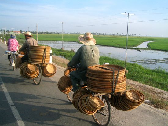 Velotransporte sind üblich.