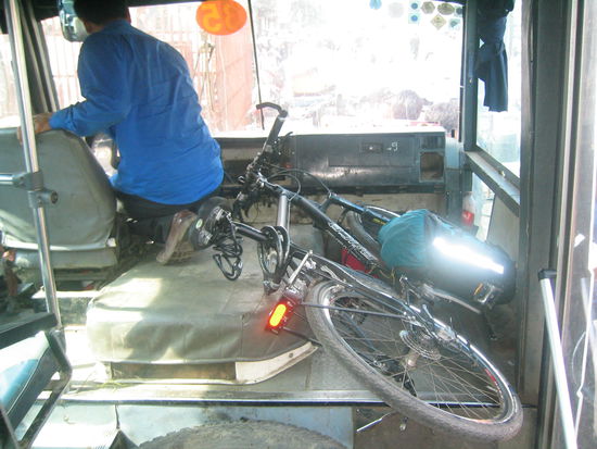Parkplatz im Bus wie gewünscht!